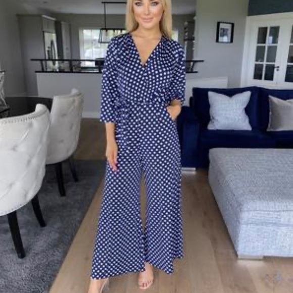 venus polka dot jumpsuit
